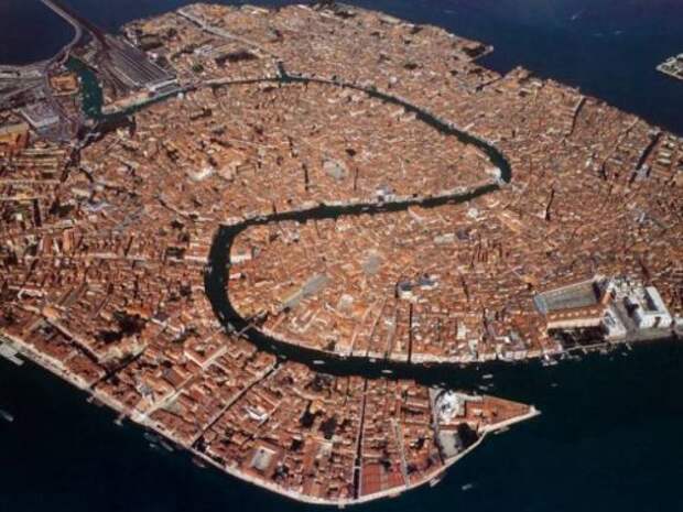 Венеция с высоты птичьего полета. интересное, интересные снимки, снимки