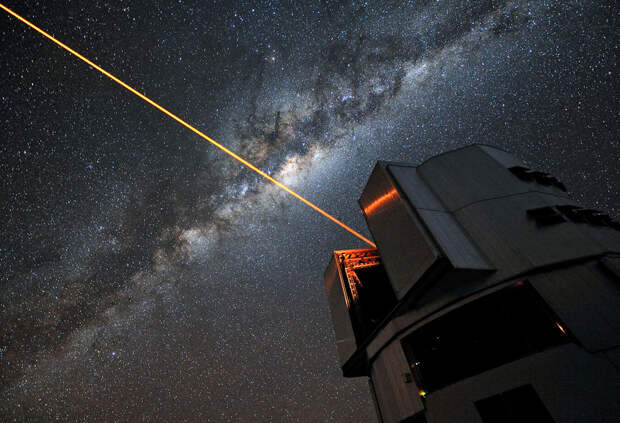 Лазер от VLT (анг. Very Large Telescope — «очень большой телескоп»)