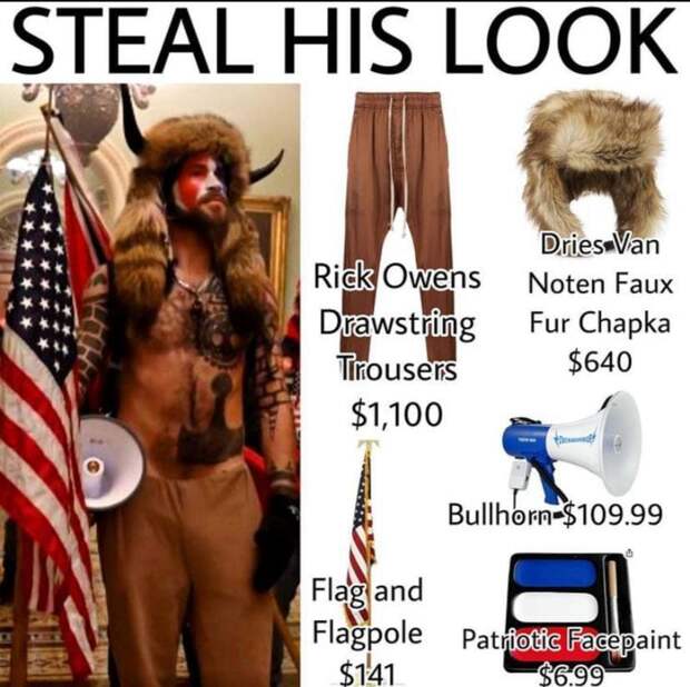 jake angeli q shaman capitol memes