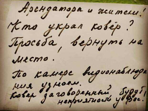 На ковер позарились! На ковер позарились!