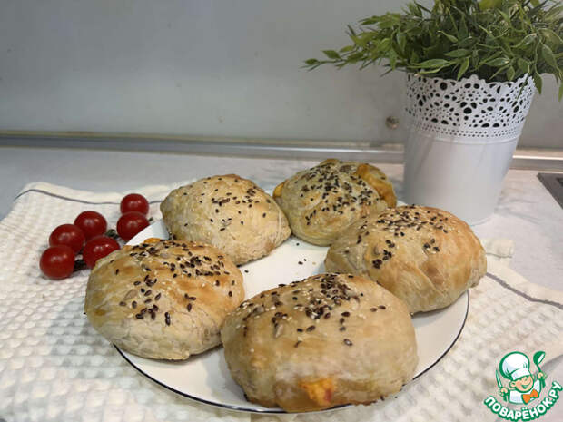 Закрытый бургер в лепешке роти