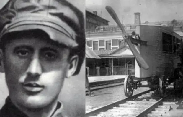 Уникальный аэромотовагон российского изобретателя Абаковского. /Фото: liveinternet.com