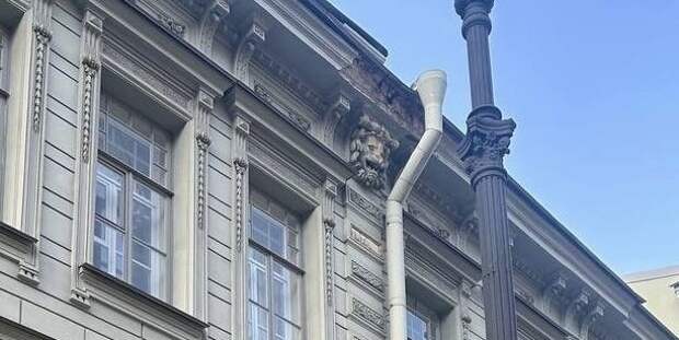 В центре Петербурга с фасада дома рухнула штукатурка: прокуратура начала проверку
