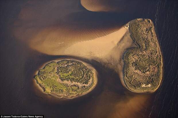 Крошечные островки у побережья штата Флорида аэросъемка, аэросъёмка, аэрофотография, пейзажи, с высоты, с высоты птичьего полета, сша, фотограф