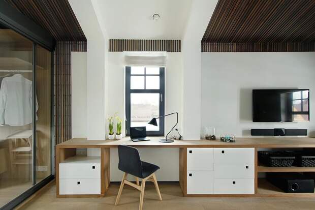 Стол-подоконник становится популярным дизайнерским решением в интерьерах квартир небольшой площади, где на счету каждый сантиметр.-4