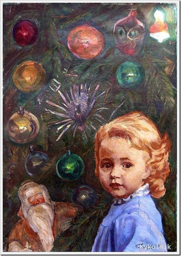 Синицын Борис Георгиевич (Россия, 1935) «У елки» 1970