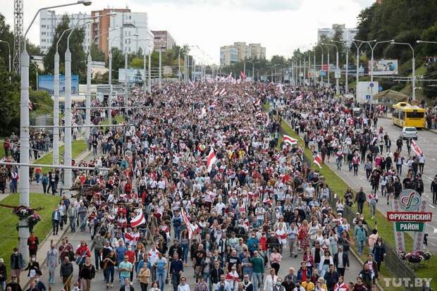 Протесты и задержания в Минске 13.09.2020