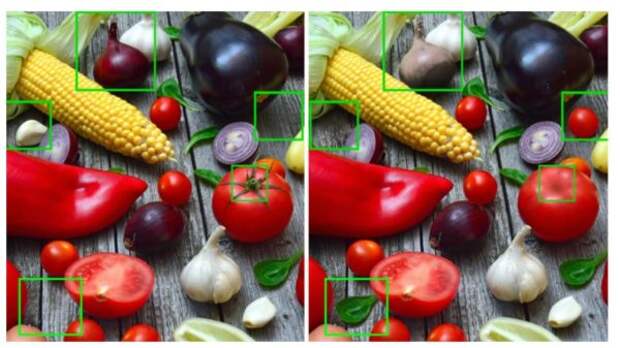 Тест на внимательность: найдите за одну минуту  3 отличия между картинками с овощами
