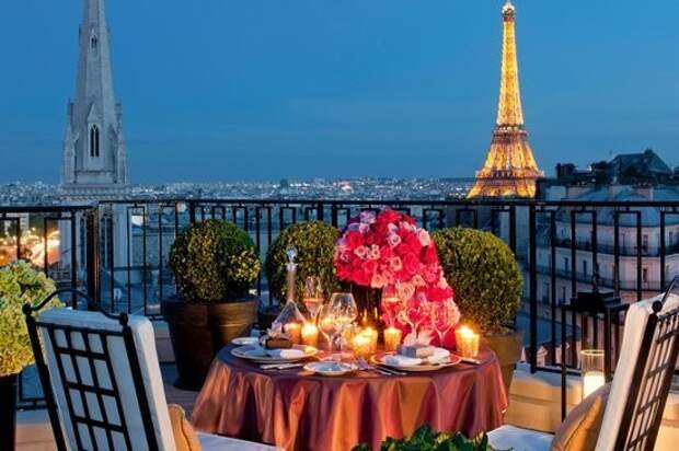 Вид с террасы отеля Four Seasons George V