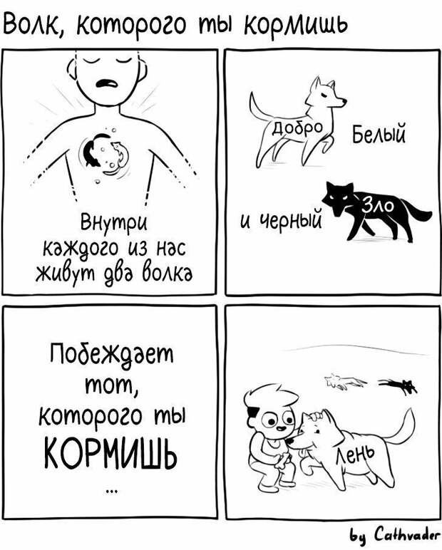 Забавные ситуативные комиксы Анастасии Киселёвой