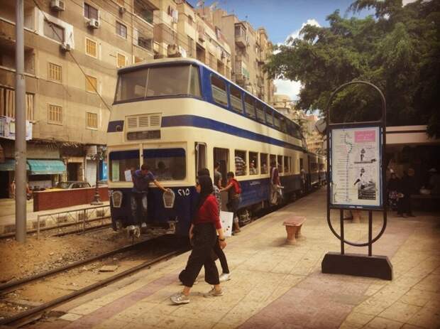 Александрия - один из трёх городов мира с двухэтажными трамваями