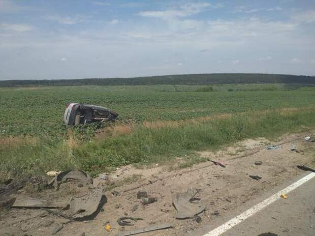 В результате столкновения автомобилей Kia  и Hyundai под Ельцом погибли шесть человек