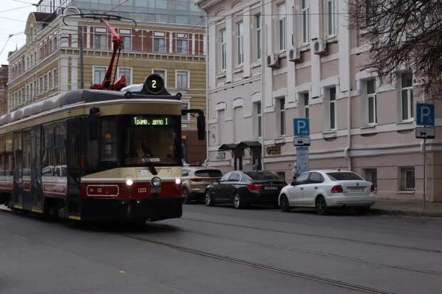 Трамваи №2 будут курсировать 25 и 26 апреля по сокращенному маршруту