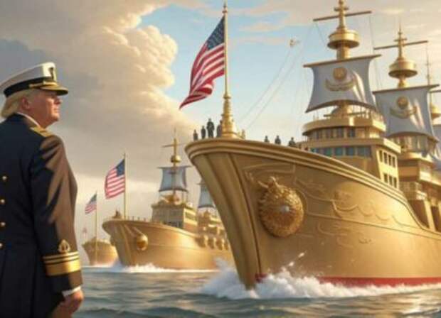 Красивые линкоры у Трампа! И тонуть красиво будут!
