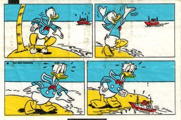 Коллекция вкладышей жевательной резинки Donald