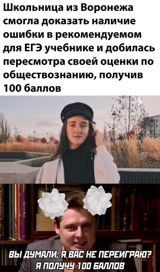 Школьница из Воронежа получила 100 баллов по обществознанию