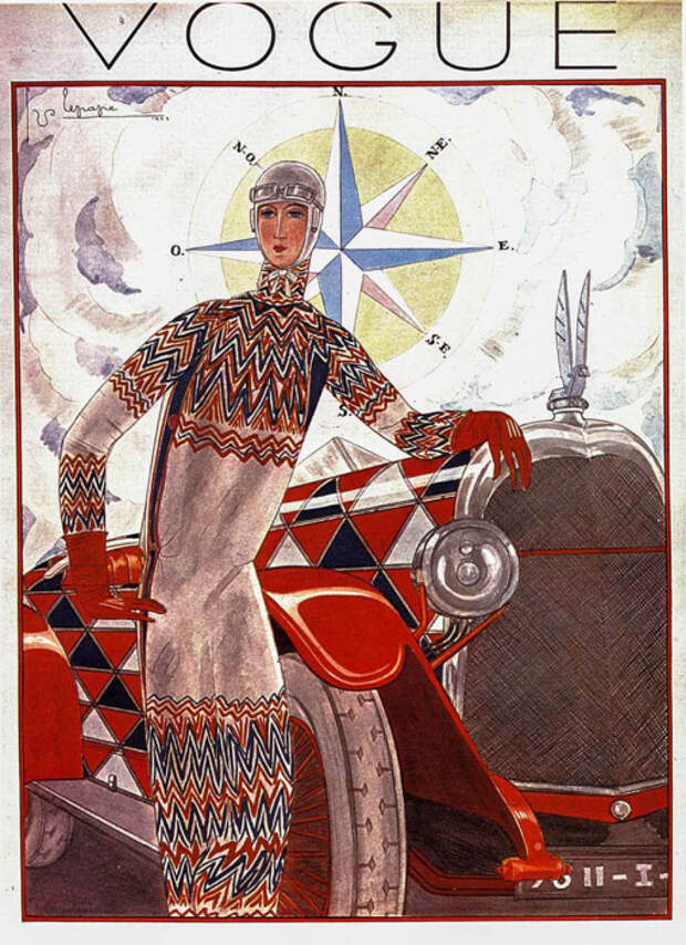 Обложка британского журнала Vogue, Соня Делоне, 1925 год. \ Фото: google.com. Обложка британского журнала Vogue, Соня Делоне, 1925 год. \ Фото: google.com.
