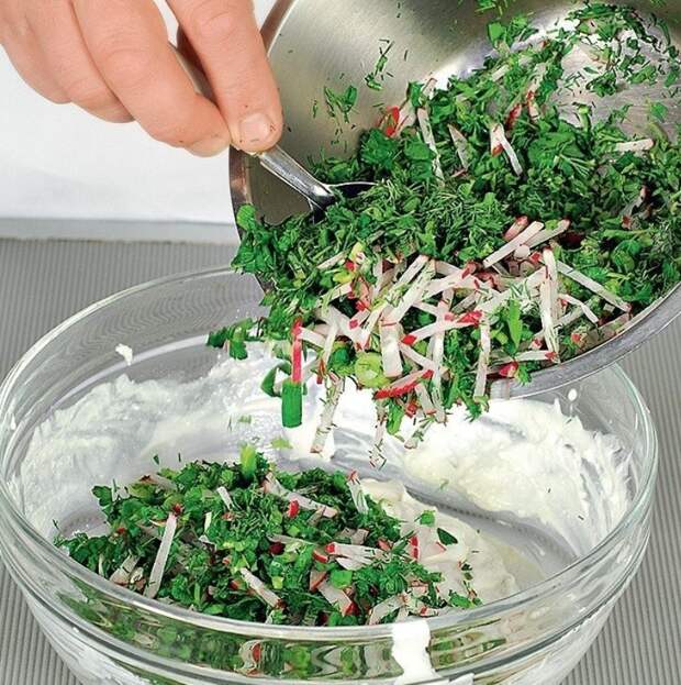 закуска из творога и зелени