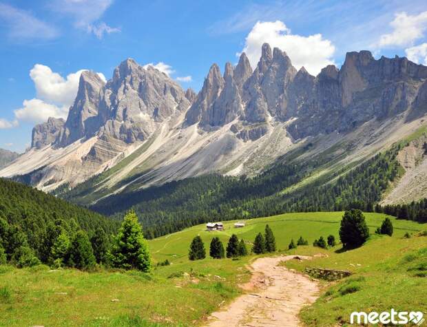 Hiking path, Alps Hiking path in Alps