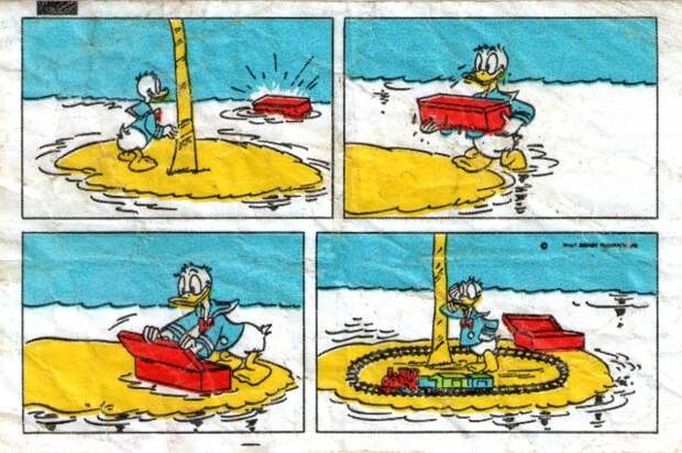 Коллекция вкладышей жевательной резинки Donald
