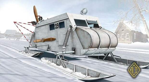 Аэросани НКЛ-16 авто, автомобили, аэросани, сани