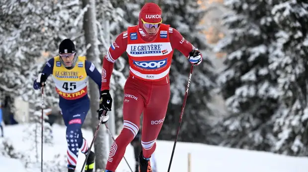 Большунов выиграл гонку преследования на этапе КМ, Устюгов — второй, Мальцев — третий