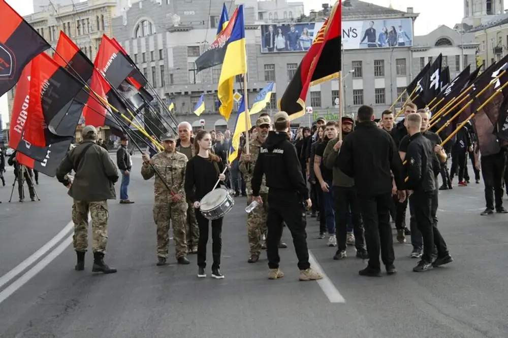 Украинская организация. Националисты в Харькове. Нацики в Харькове. Укронационалисты. Небольшие украинские националисты.