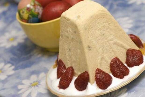 Пасха из сметаны
