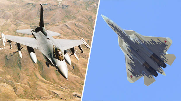 Некорректное сравнение: в США ожидают схватки F-16 и Су-57 на Украине