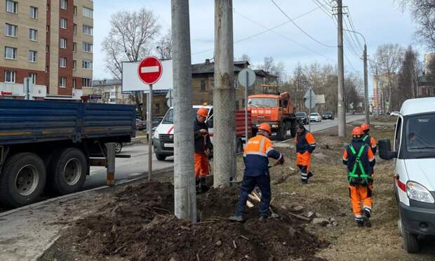 На проспекте Ломоносова в Архангельске заменят освещение