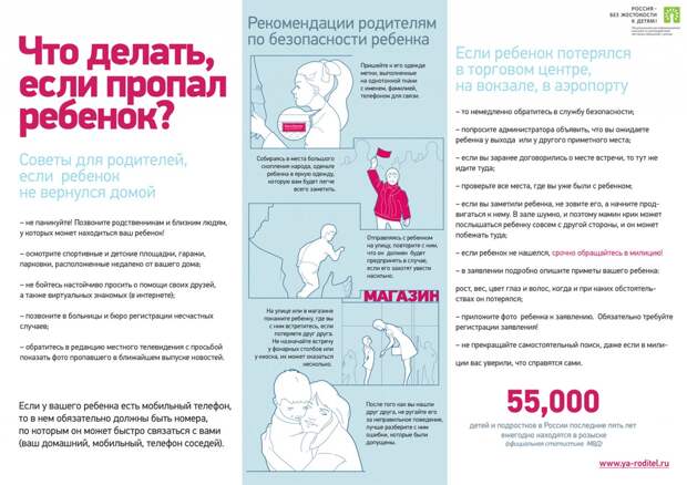 Что делать если пропал ребенок