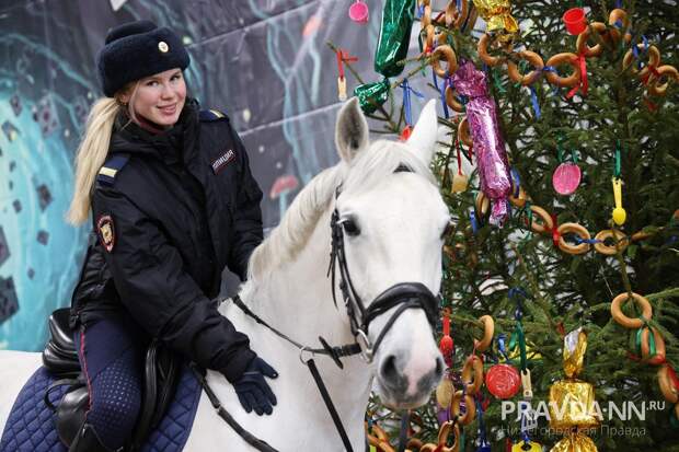 В нижегородской полиции рассказали, как лошади помогают охранять порядок