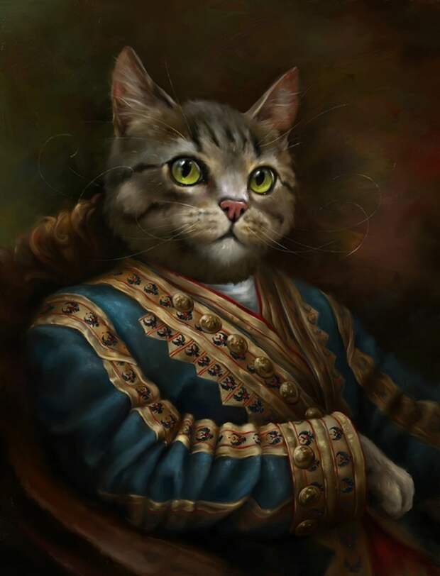 портреты кошек Эльдар Закиров 3 (534x700, 201Kb)