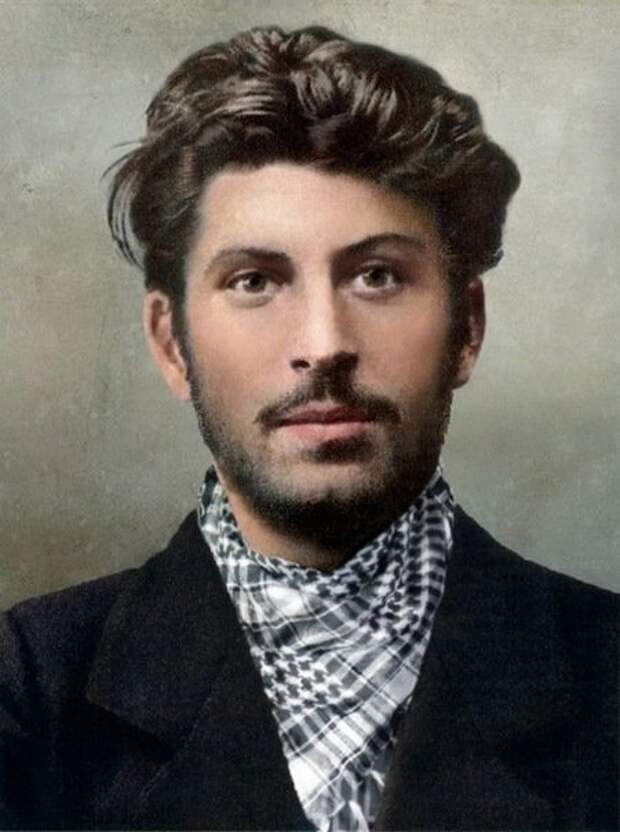 Молодой И.В. Сталин. колоризация, личности, портреты