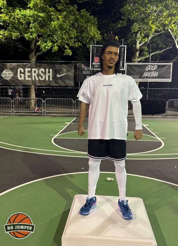 Nike представил статую Джа Морэнта в Бруклине