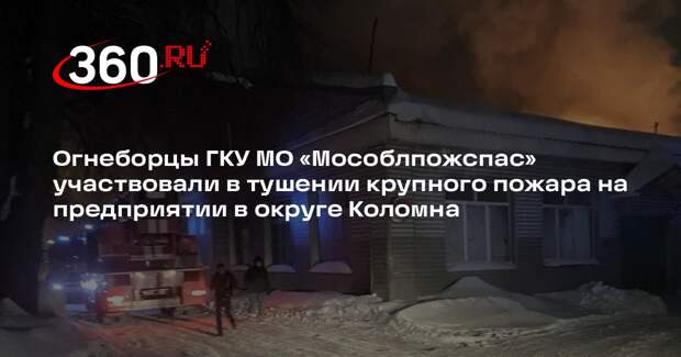 Ликвидирован крупный пожар в Коломне