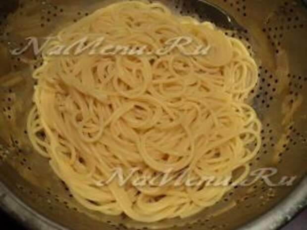 Отвариваем спагетти