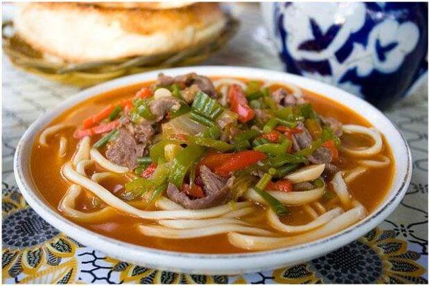 Лагман по-домашнему еда, лагман, суп, просто, вкусно, длиннопост