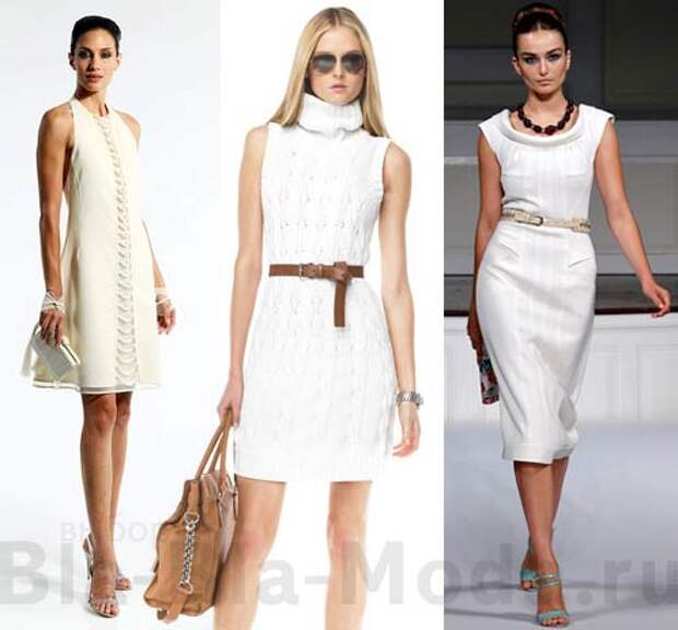 Элегантные белые платья: Chado Ralph Rucci, Michael Kors, Oscar de la Renta
