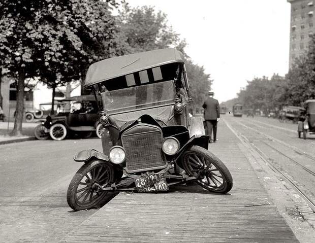 Соединенные Штаты, авто авария в 1920 году Весь Мир в объективе, ретро, старые фото