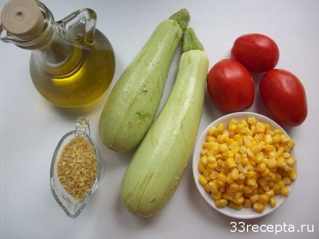 продукты для тушеных кабачков