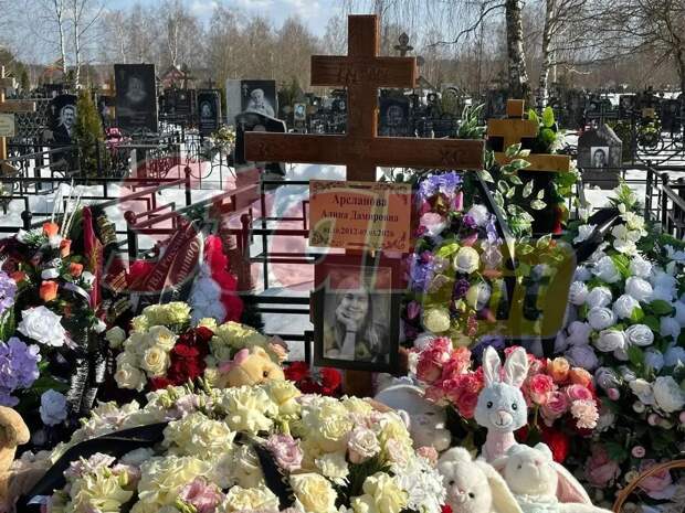 Могилы Вани, Богдана и Алины, которые провалились под лед на Москве-реке