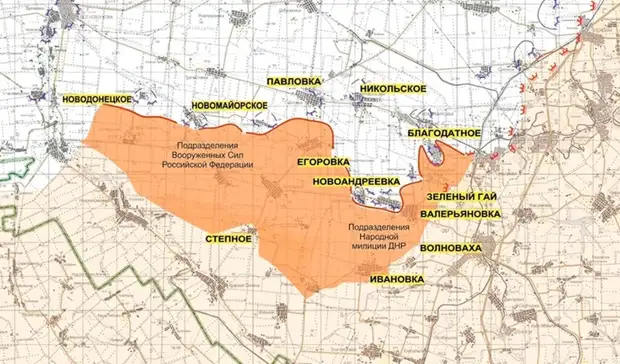 Минобороны опубликовало карту перешедших под контроль России территорий