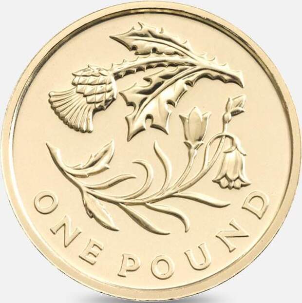 Британская однофунтовая монета