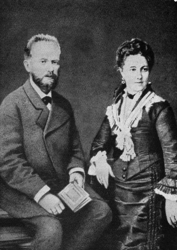 Чайковский и Милюкова в&nbsp;год свадьбы, 1877.