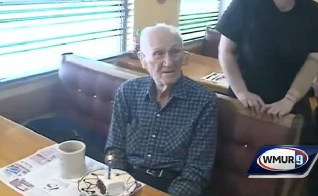 Мужчина празднует 101-й день рождения
