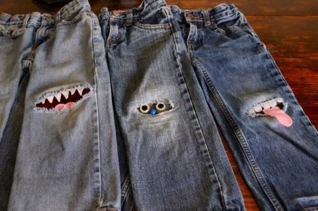 чем можно украсить дырки на джинсах