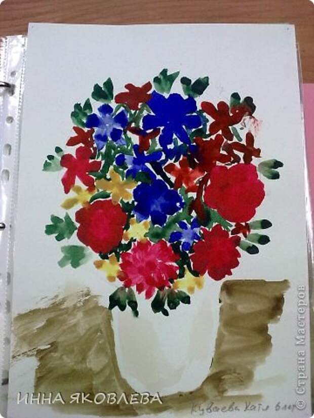 Сегодня хочу напомнить вам детсадовский способ рисования цветов и листьев. Дети, даже старшие школьники, просто обожают этот способ за простоту, быстроту и эффектность! фото 10