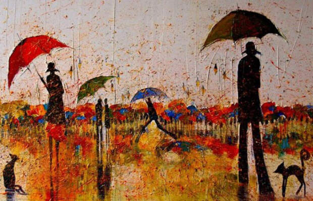 Польская художница создаёт пейзажи в необычной технике, к которым хочется прикоснуться