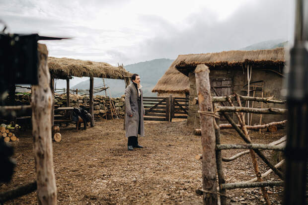 На съёмках фильма «Лермонтов»